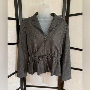 Rachel Roy Drawstring Waist Tweed Blazer ~ Size XS ~ Zip Front ~ Lined ~ Short